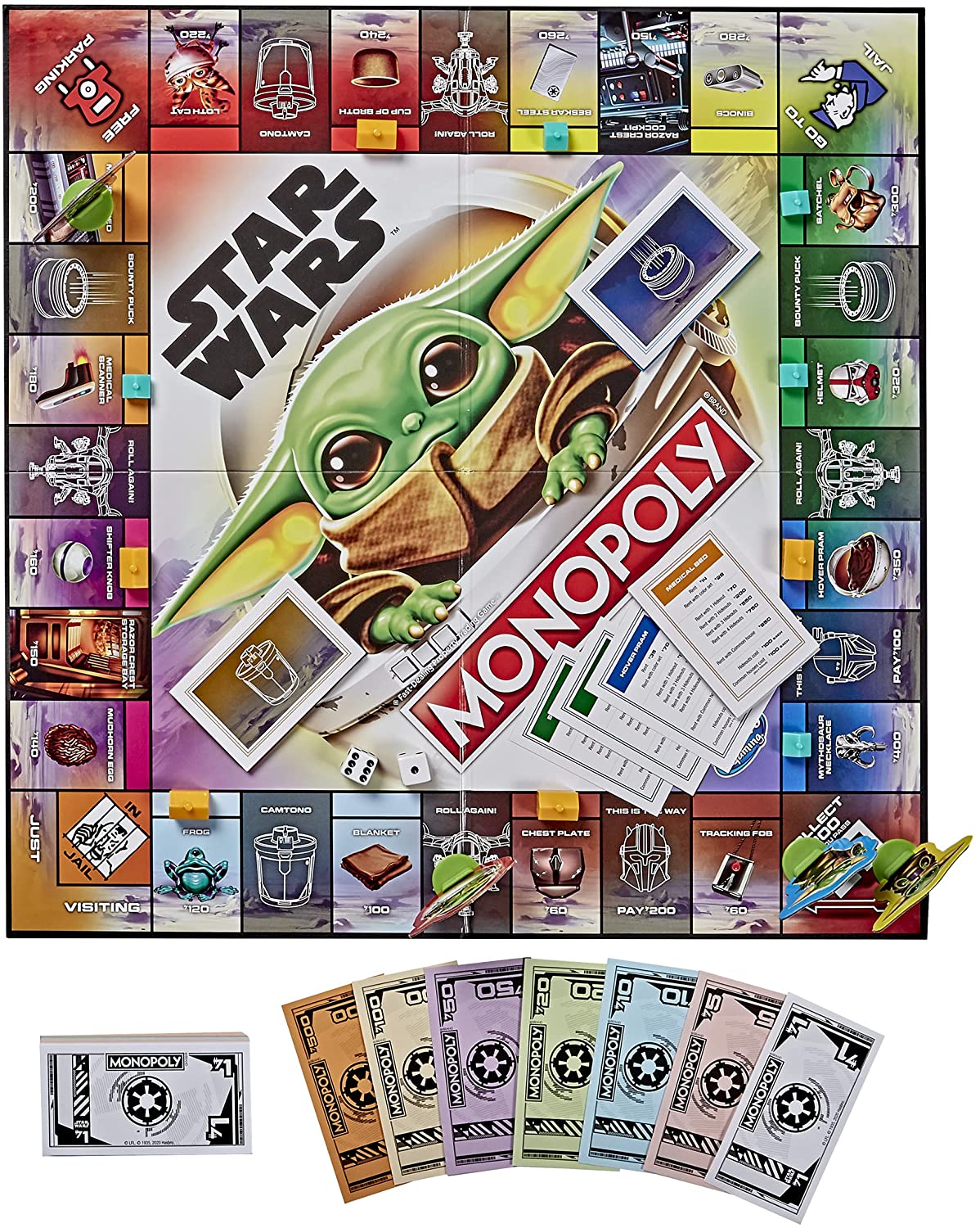 MONOPOLY Star Wars The Mandalorian The Child Edition Board Game - WiredVillage Games - Monopoly
