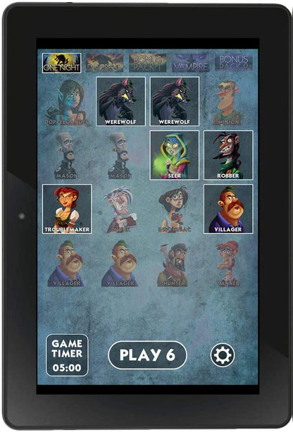 One Night Ultimate Werewolf Board Game - WiredVillage Games - Bezier Games