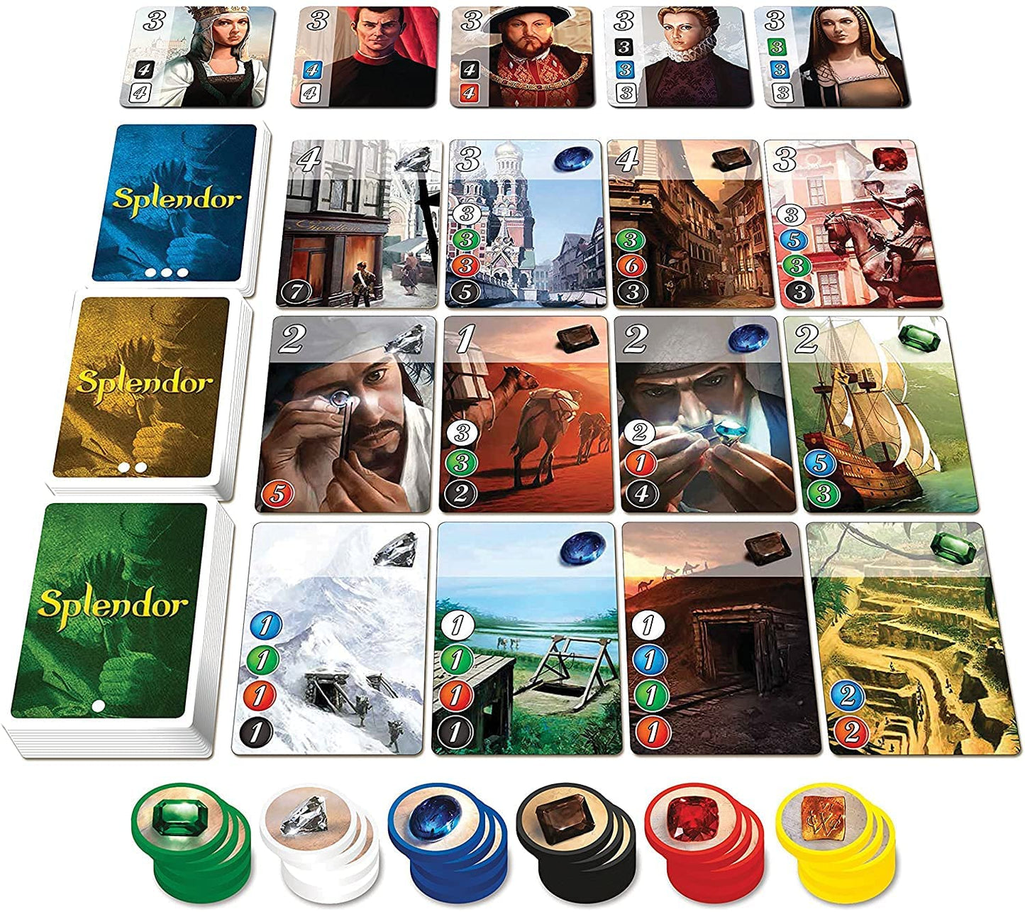 Splendor Board Game - WiredVillage Games - Space Cowboys