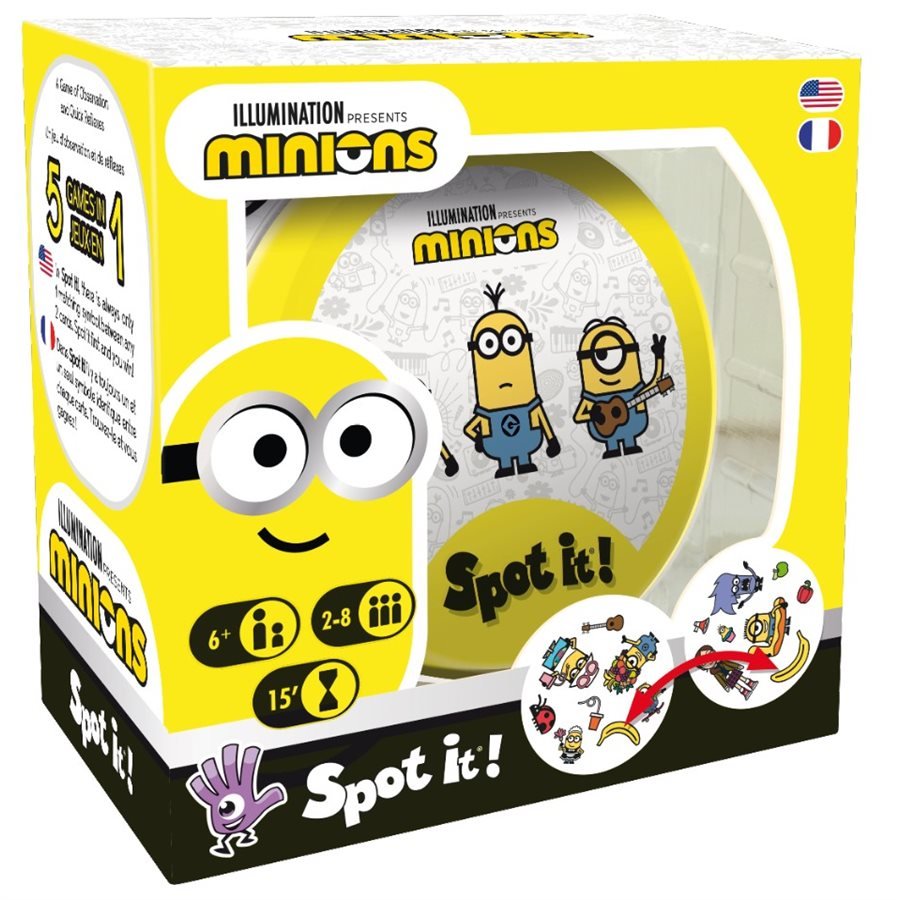 SPOT IT! / DOBBLE - MINIONS - WiredVillage Games - Zygomatic