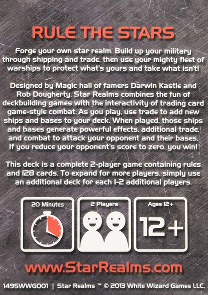 Star Realms Deckbuilding Card Game - WiredVillage Games - White Wizard Games