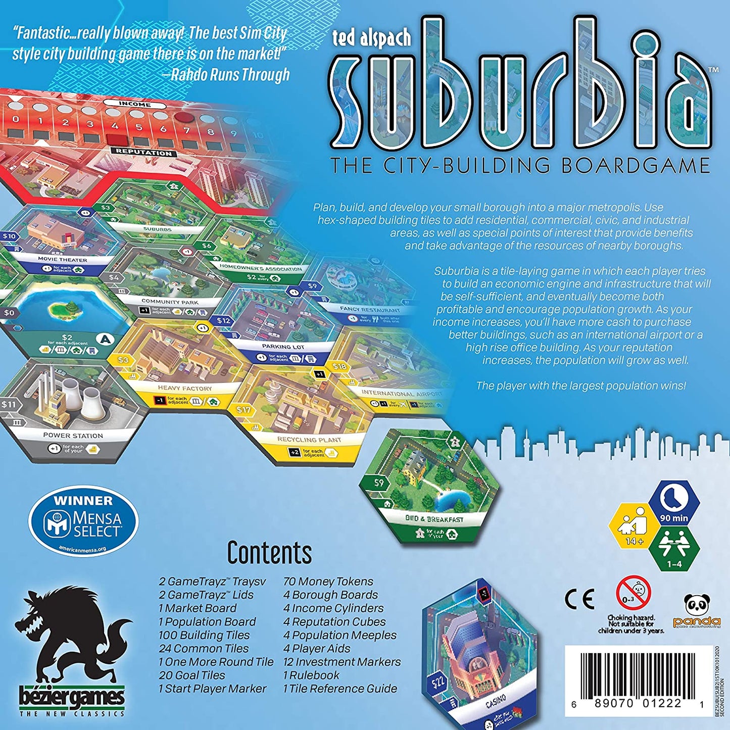 Suburbia 2nd Edition Board Game - WiredVillage Games - Bezier Games