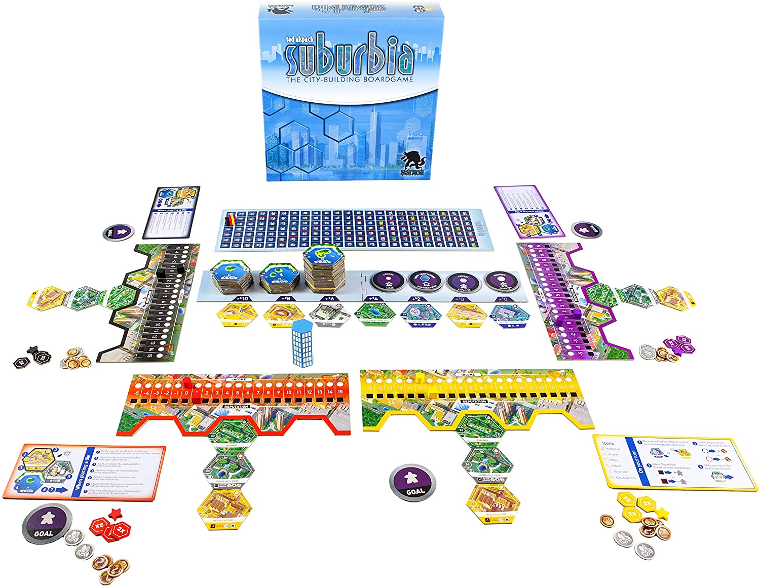 Suburbia 2nd Edition Board Game - WiredVillage Games - Bezier Games