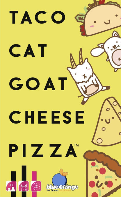 Taco Cat Goat Cheese Pizza Card Game - WiredVillage Games - Blue Orange