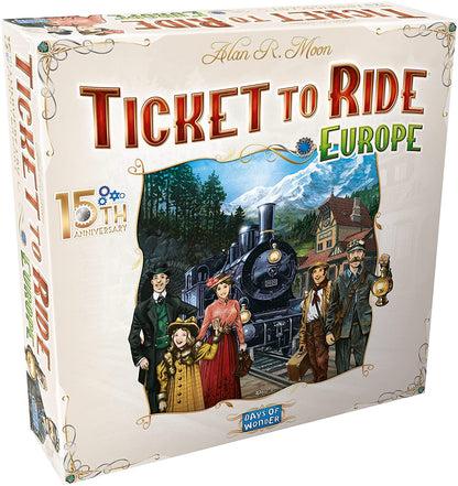 Ticket to Ride Europe Board Game 15th Anniversary Deluxe Edition - WiredVillage Games - Days of Wonder